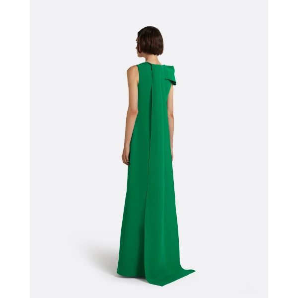 Safiyaa Mallory Long Dress In Jewel Green -  - Demi-Couture Evening Wear at Luxury Shoes 