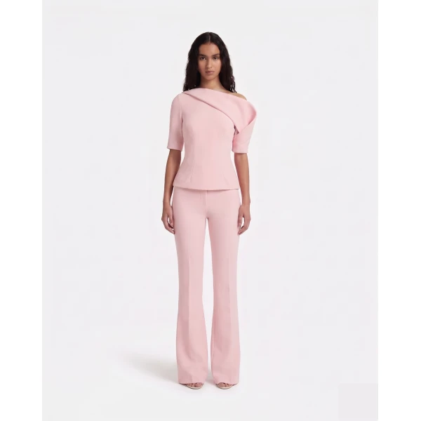 Safiyaa Marley Top In Lychee -  - Demi-Couture Evening Wear at Luxury Shoes 