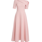 Safiyaa-Melinda-Midi-Dress-In-Lychee-Coveti84840_nobg Safiyaa Melinda Midi Dress In Lychee - - Demi-Couture Evening Wear at Luxury Shoes