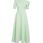 Safiyaa Melinda Midi Dress In Sea Glass -  - Demi-Couture Evening Wear at Luxury Shoes 