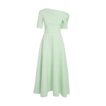 Safiyaa Melinda Midi Dress In Sea Glass
