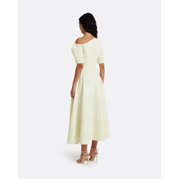 Safiyaa Melinda Midi Dress In Sorbet -  - Demi-Couture Evening Wear at Luxury Shoes 