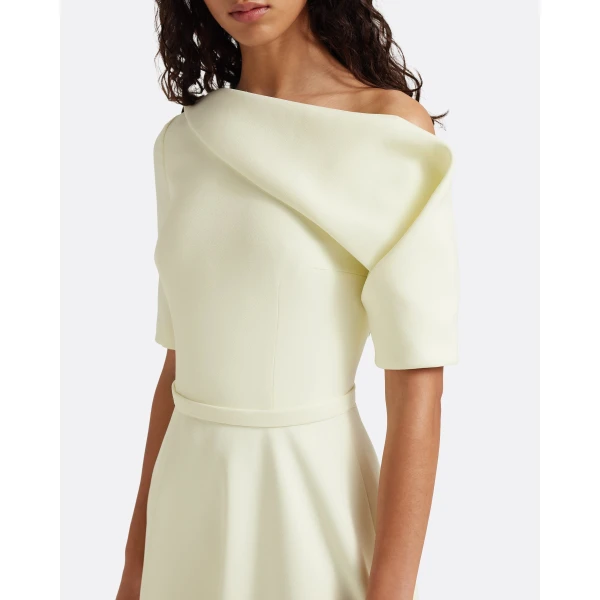 Safiyaa Melinda Midi Dress In Sorbet -  - Demi-Couture Evening Wear at Luxury Shoes 