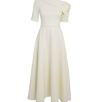 Safiyaa Melinda Midi Dress In Sorbet -  - Demi-Couture Evening Wear at Luxury Shoes 