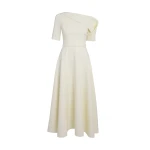 Safiyaa Melinda Midi Dress In Sorbet