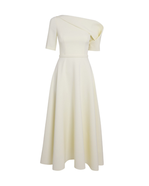 Safiyaa Melinda Midi Dress In Sorbet -  - Demi-Couture Evening Wear at Luxury Shoes 