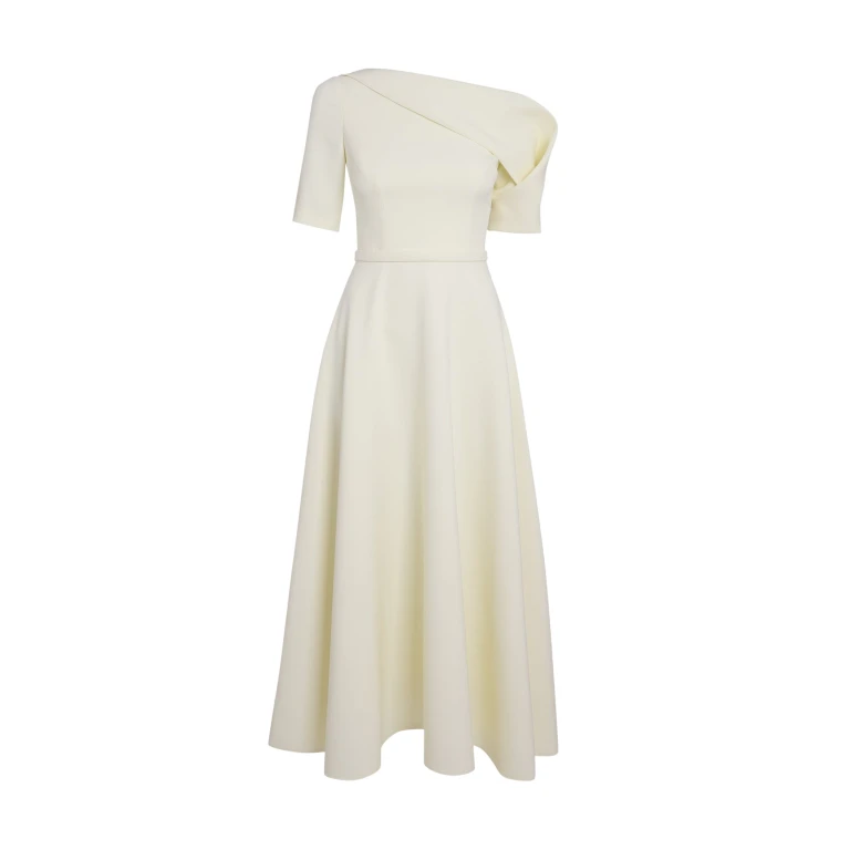 Safiyaa Melinda Midi Dress In Sorbet -  - Demi-Couture Evening Wear at Luxury Shoes 