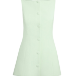 Safiyaa Robbie Top In Sea Glass -  - Demi-Couture Evening Wear at Luxury Shoes 