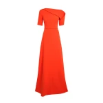 Safiyaa Stephanie Long Dress In Apple Red
