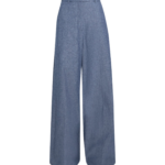 Safiyaa Touca Trouser In Blue Blend -  - Demi-Couture Evening Wear at Luxury Shoes 