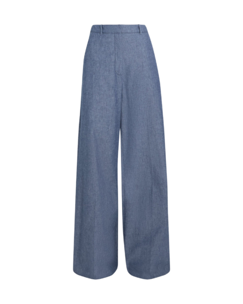 Safiyaa Touca Trouser In Blue Blend -  - Demi-Couture Evening Wear at Luxury Shoes 
