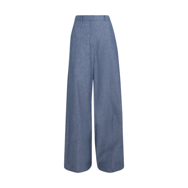 Safiyaa Touca Trouser In Blue Blend -  - Demi-Couture Evening Wear at Luxury Shoes 