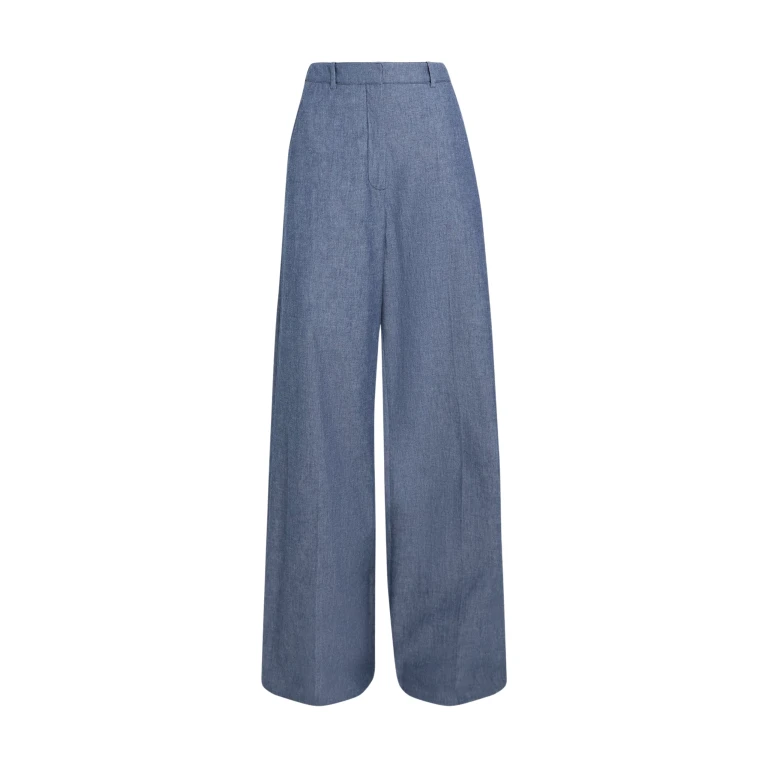 Safiyaa Touca Trouser In Blue Blend -  - Demi-Couture Evening Wear at Luxury Shoes 