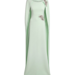 Safiyaa-Yuna-Long-Dress-In-Sea-Glass-With-Silver-Coveti15741_nobg Safiyaa Yuna Long Dress In Sea Glass With Silver - - Demi-Couture Evening Wear at Luxury Shoes