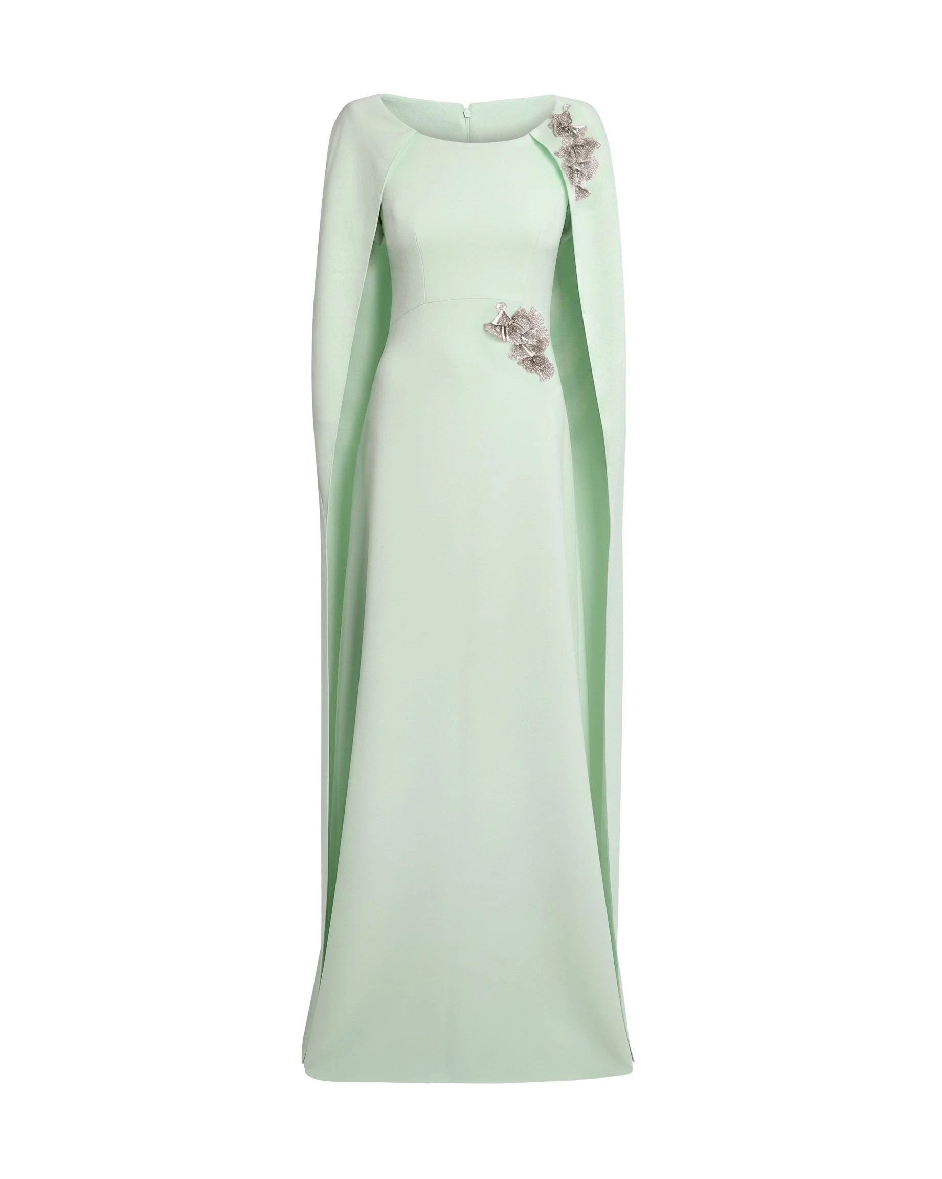 Safiyaa-Yuna-Long-Dress-In-Sea-Glass-With-Silver-Coveti15741_nobg Safiyaa Yuna Long Dress In Sea Glass With Silver