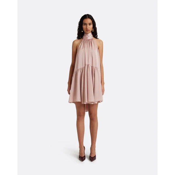 Safiyaa Zeila Mini Dress In Ballet Pink -  - Demi-Couture Evening Wear at Luxury Shoes 