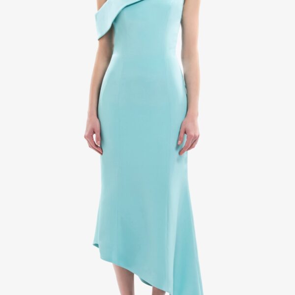 Saiid Kobeisy Asymmetrical Midi Dress, view 5