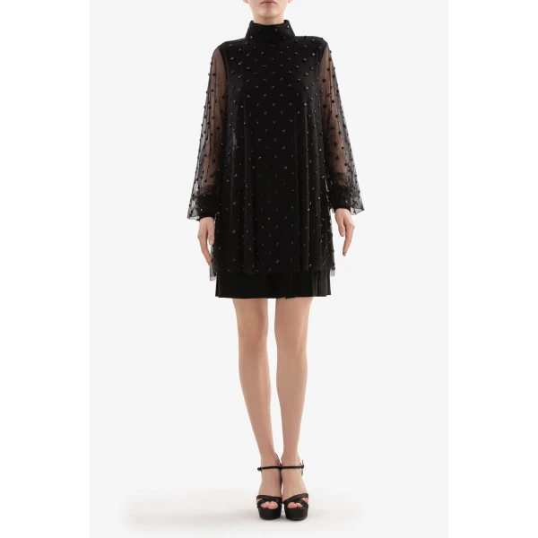 Beaded Short Dress - Image 5