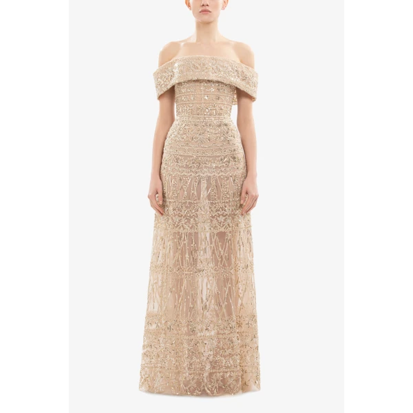 Beaded Tulle Dress - Image 5