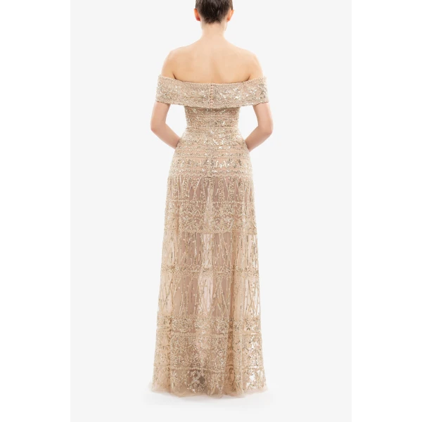 Beaded Tulle Dress - Image 6