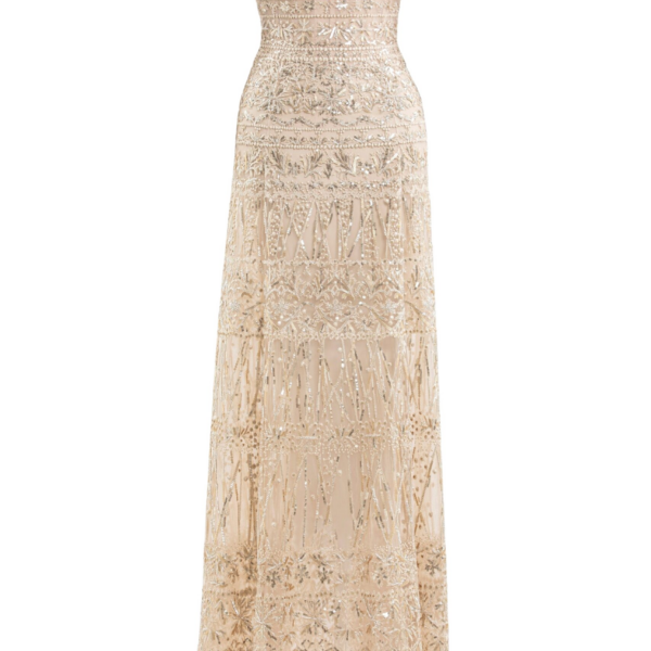 Saiid Kobeisy Beaded Tulle Dress