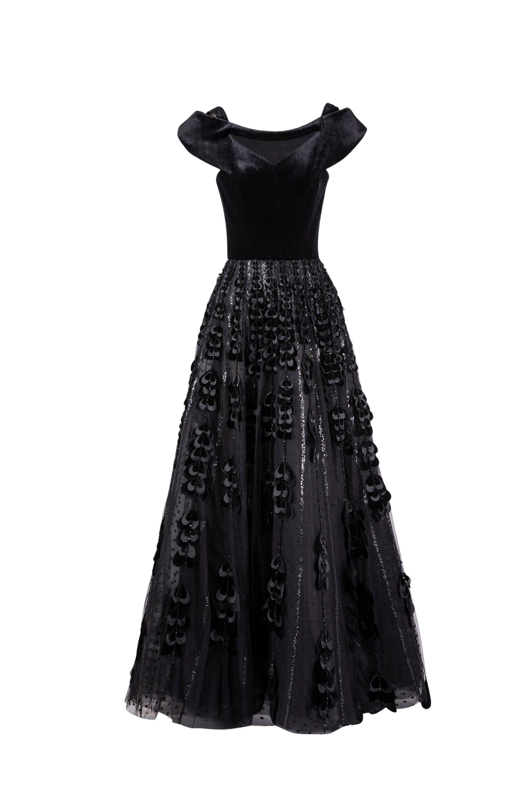 Saiid-Kobeisy-Beaded-Tulle-Skirt-With-Velvet-Bodysuit-scaled89870_nobg Saiid Kobeisy gown