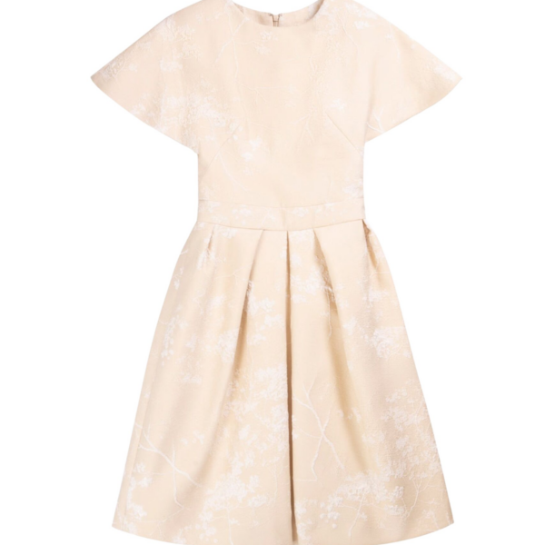 Saiid Kobeisy Brocade Flared Knee Length Dress