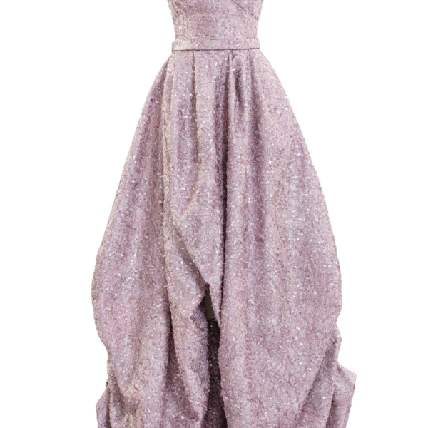 Saiid Kobeisy Brocade High-Low Dress