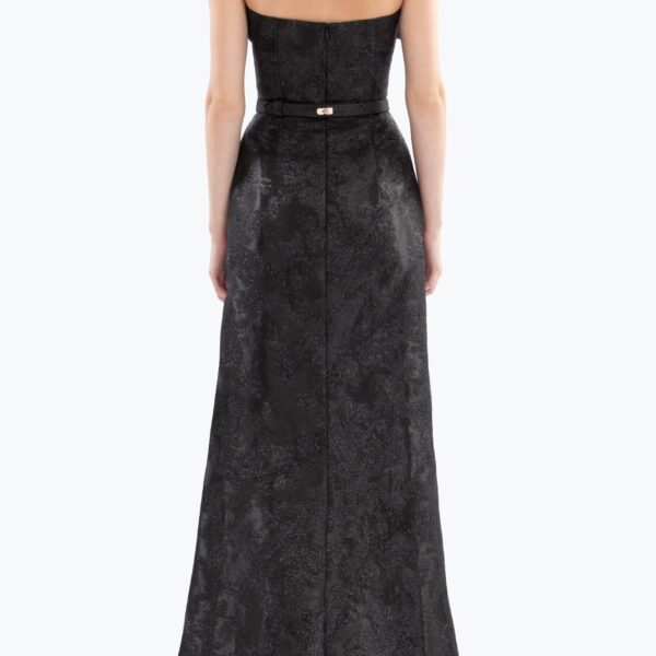 Saiid Kobeisy Brocade Long Fitted Dress, view 3