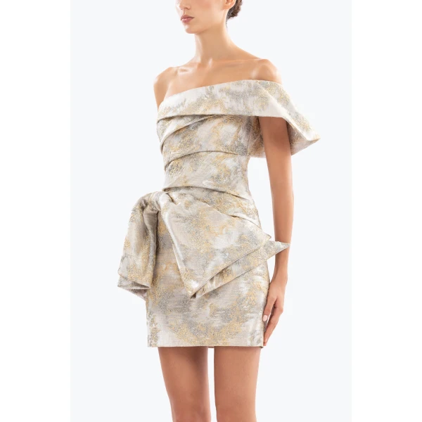 Brocade Short Dress - Image 6
