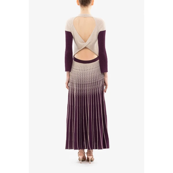Degrade Knitwear Dress - Image 6