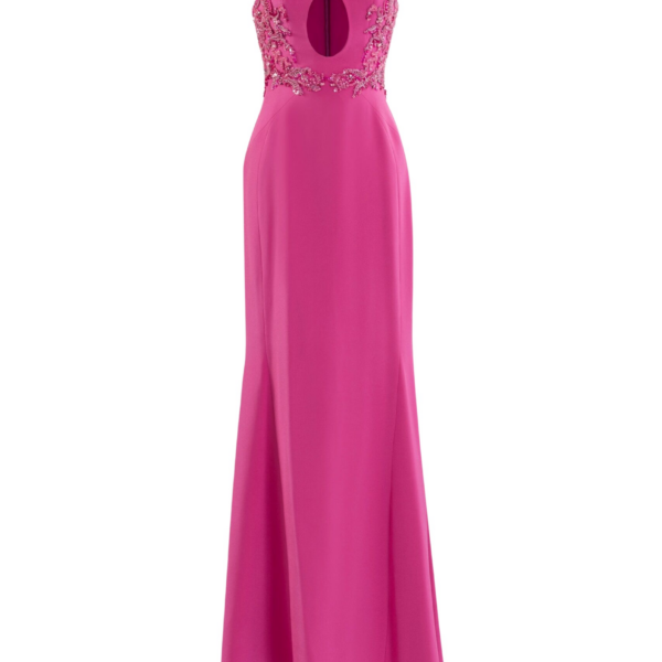 Saiid Kobeisy Embroidered Crepe Dress