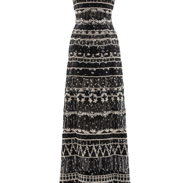 Saiid Kobeisy Embroidered Long Dress