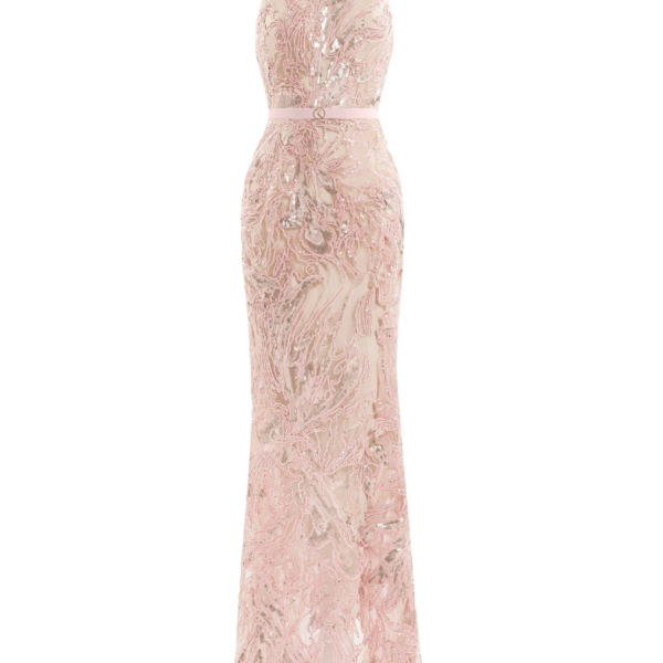 Saiid Kobeisy Embroidered Long Dress