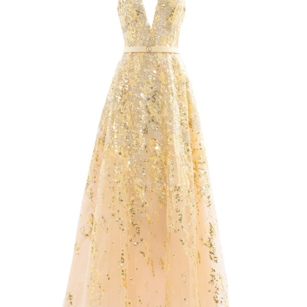 Saiid Kobeisy Embroidered Long Dress