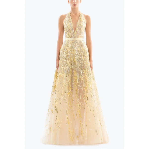 Embroidered Long Dress - Image 5