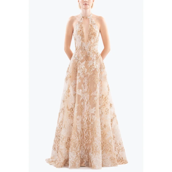Embroidered Long Dress - Image 5