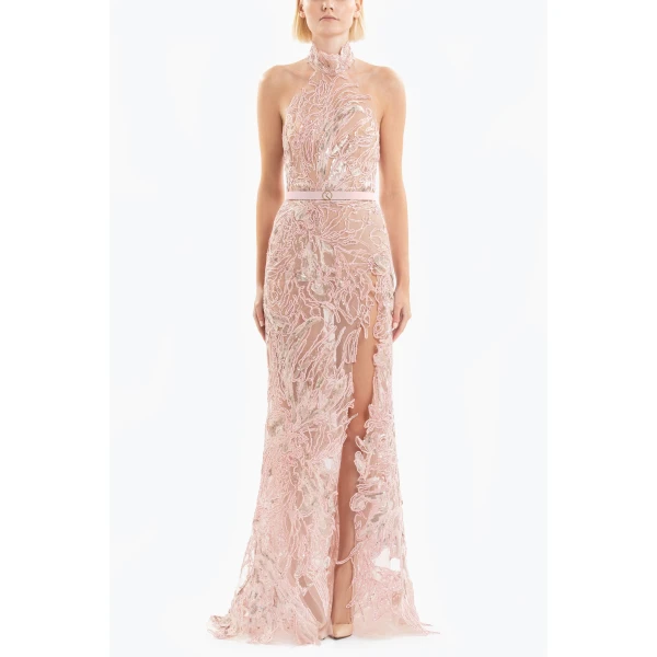 Embroidered Long Dress - Image 5