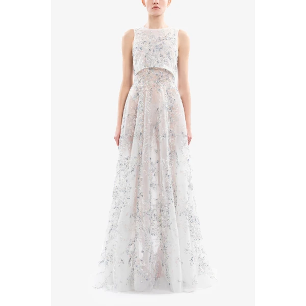 Embroidered Long Dress - Image 5