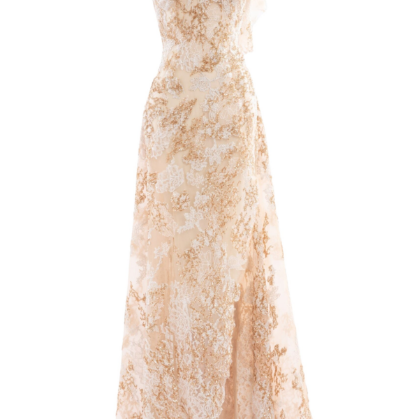 Saiid Kobeisy Embroidered One-Shoulder Dress