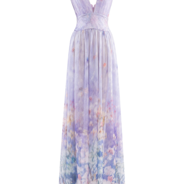 Saiid Kobeisy Floral Printed Long Dress