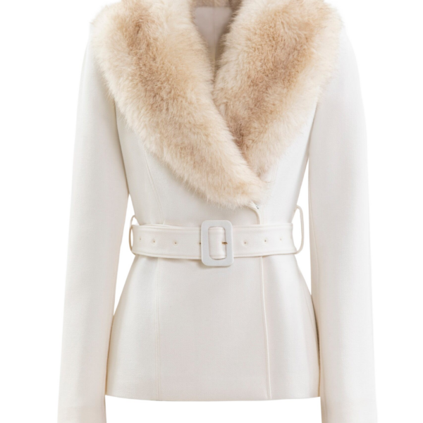 Saiid Kobeisy Fur-Lapel Tailored Jacket
