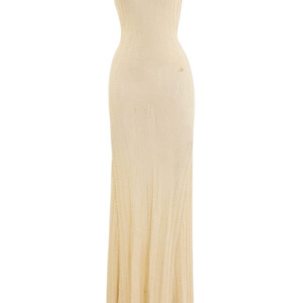 Saiid Kobeisy Knit Floral Dress