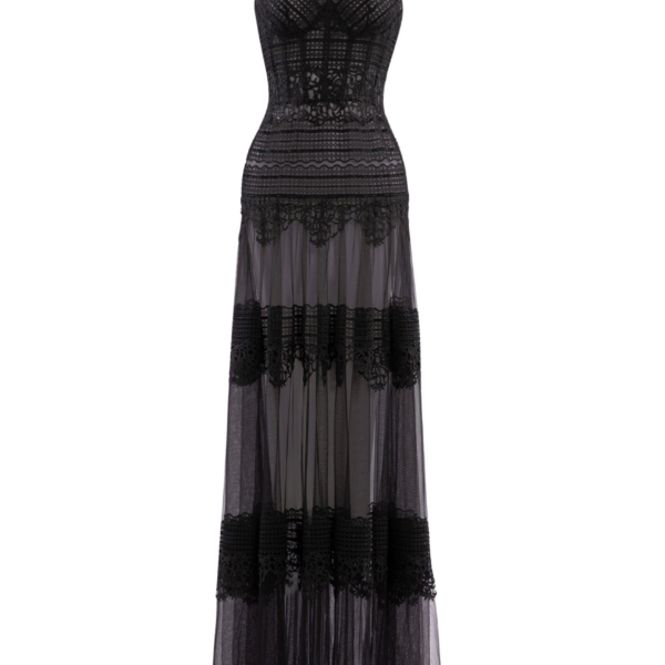 Saiid Kobeisy Lace Long Dress
