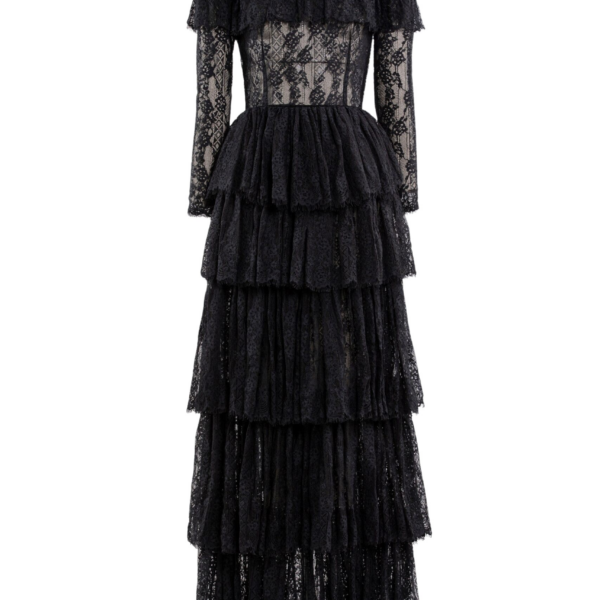 Saiid Kobeisy Lace Long Dress