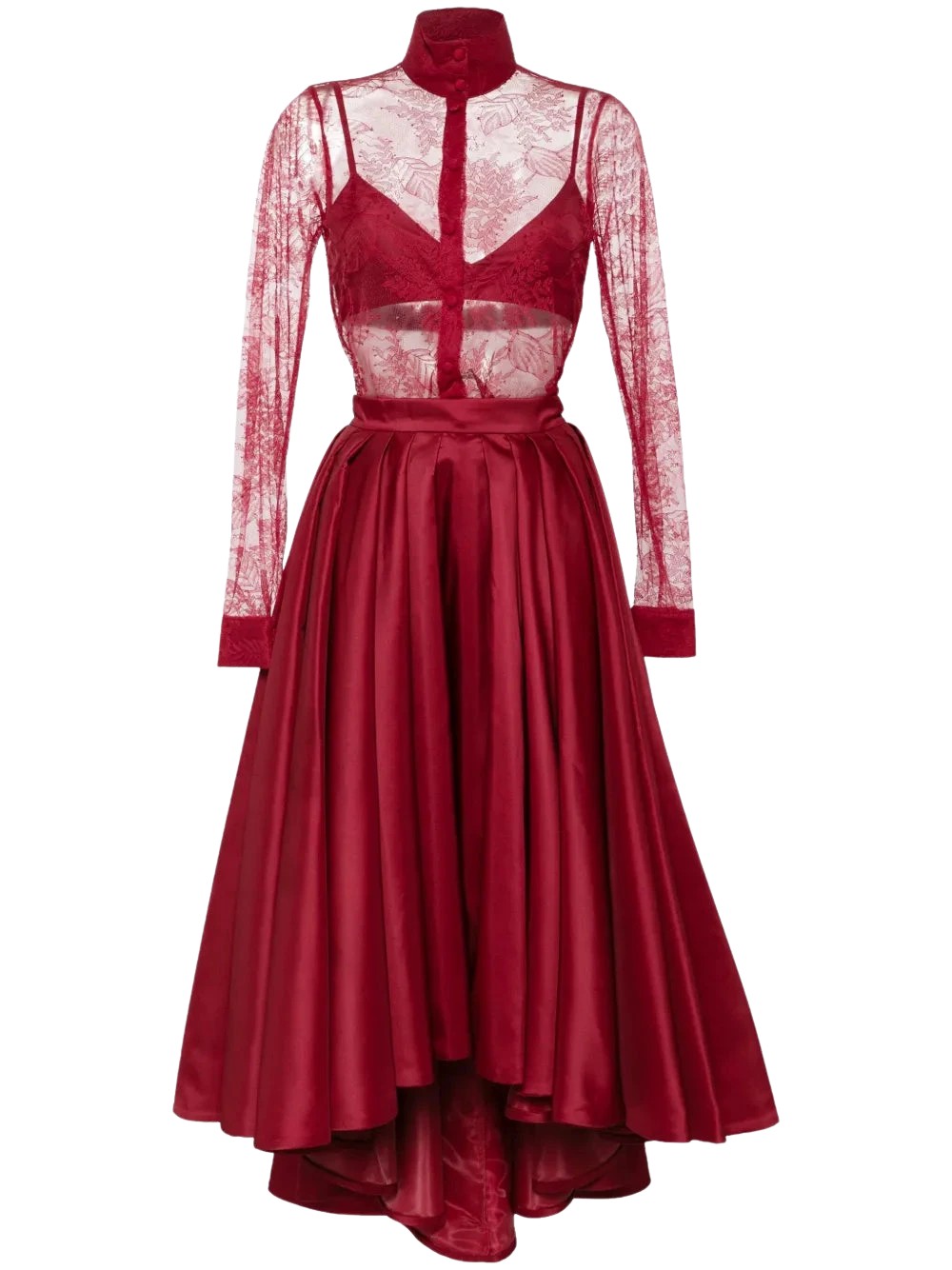 Saiid-Kobeisy-Lace-Pleated-Playsuit83541_nobg Saiid Kobeisy gown