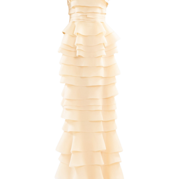 Saiid Kobeisy Layered Organza Long Dress