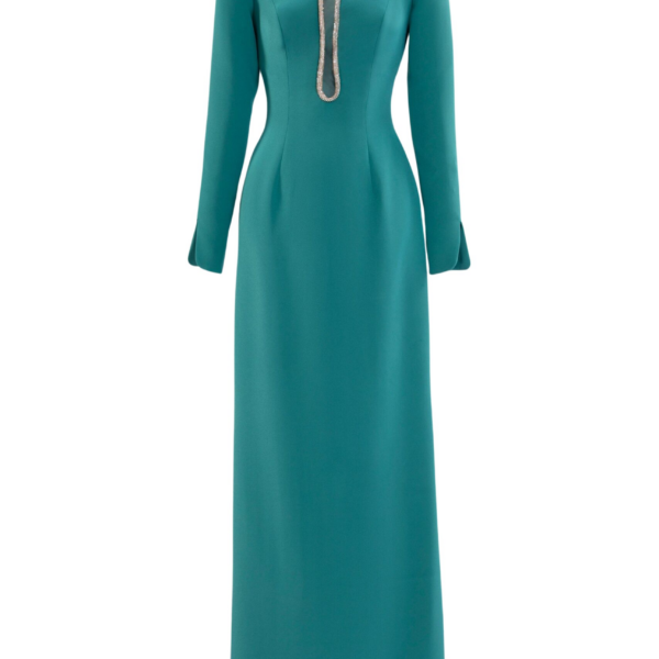 Saiid Kobeisy Long Dress With Crystal Embellishment