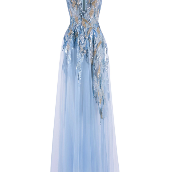 Saiid Kobeisy Long Embroidered Dress