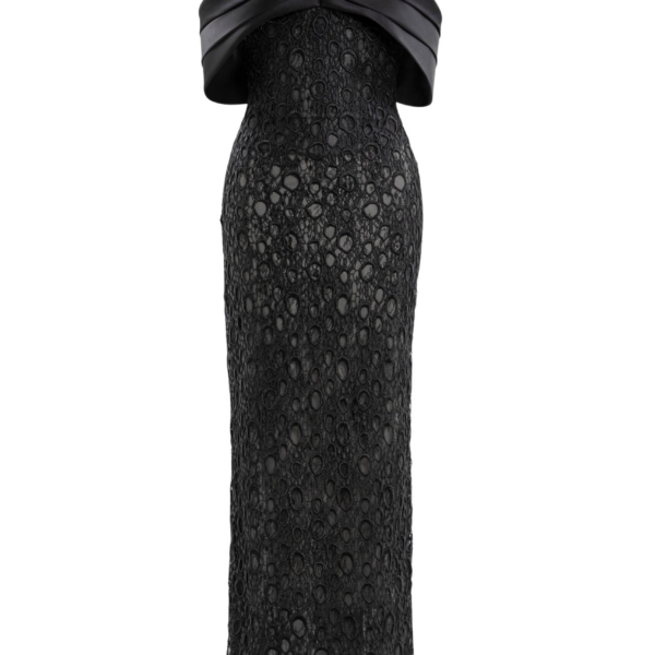 Saiid Kobeisy Midi Guipure Dress